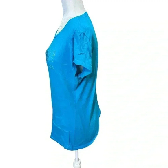 Niagara Falls Bling TShirt - Blue Size XL - Picture 3 of 7